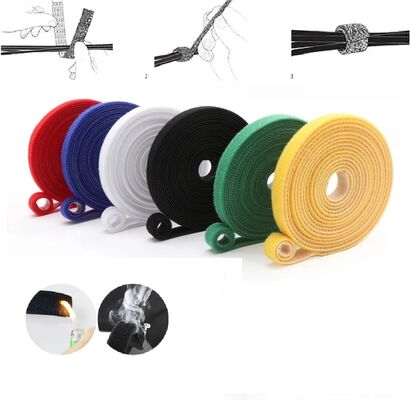 Fire Retardant Back‑to‑Back Hook & Loop Tape nylon cable tie 