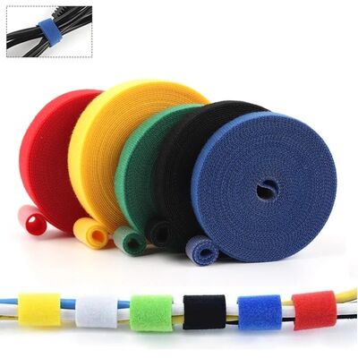 2cm Width Double Sided Hook and Loop Cable Tie Reusable 2000 Times with Customizable Logo