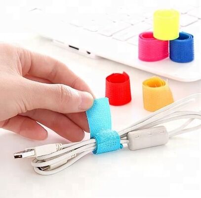Any Color Multifunction Hook And Loop Cable Ties Strap With Customer Logo