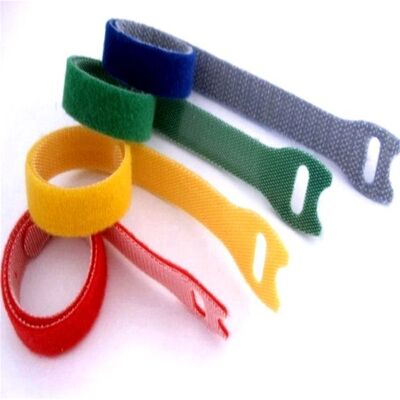 self gripping cable management hook loop tape printed hook and loop cable ties