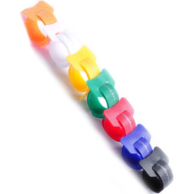 Durable T shape hook and loop strap back to back hook and loop Mushroom Hook And Loop Straps organizer
