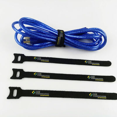 Adjustable durable wire cable tie strap back to back t-shape hook loop magic cable tie
