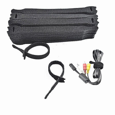 Die Cutting Coloured Cable Ties  Customized Self-Adhesive Tape Shape Self-gripping Hook and Loop Cable Tie