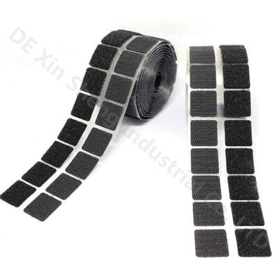High Strength 110mm Width Hook And Loop Squares With Strong Sticky Adhesive