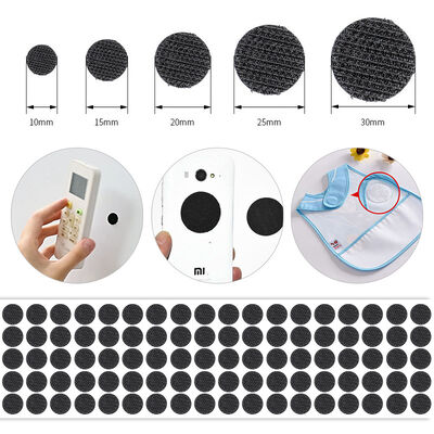 50 Yards/Roll Hook And Loop Coins 12mm Dia For Decorative Random Color
