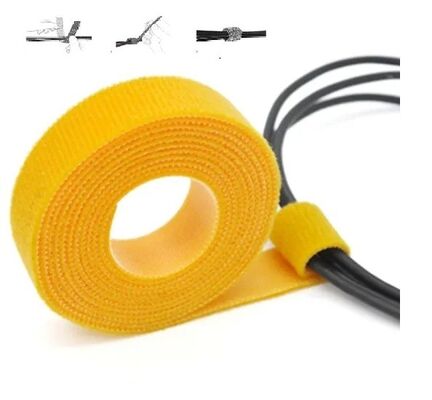 Self Locking 25m/roll Hook And Loop Cable Tie ROSH 2.5cm width
