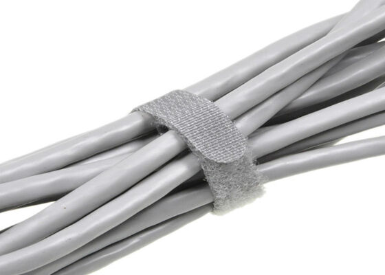 P Shape Thick Hook And Loop Cable Ties With A Hole 180mm Length