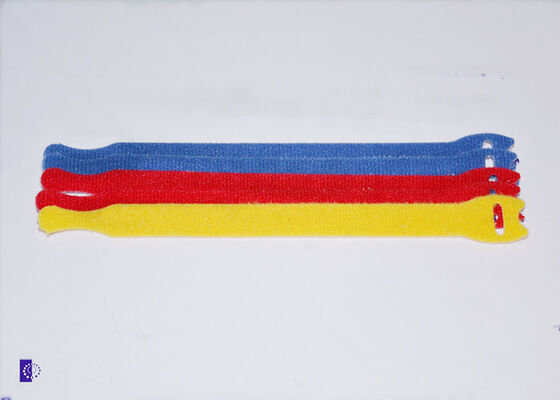 12.5 * 200MM T shape Double Sided Hook And Loop Cable Ties Releasable Eco - Friendly