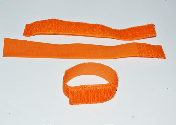 100% Nylon 20*200mm Hook And Loop Wire Ties Eco Friendly Multicolor