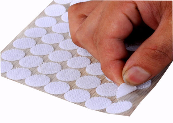 Die Cut Back Adhesive Hook And Loop Dots sticky back hook and loop Coins Bulk