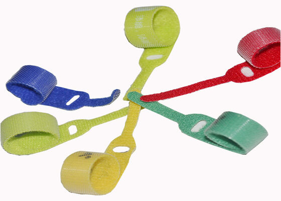 Self Gripping 20mm Width T shape back to back Hook And Loop Tie Straps Double Sided