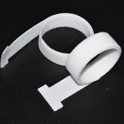 25*200mm T-shape double side back to back  Hook And Loop Cable Ties