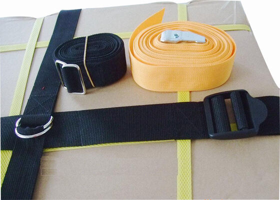 SGS Standard Nylon Buckled Reusable Pallet Straps For Goods Fixed