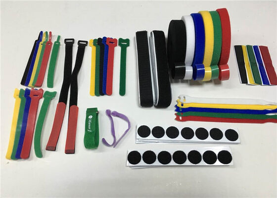 Flexible Hook And Loop Cable Wrap Velcro Tie Wraps Easily Adjustable
