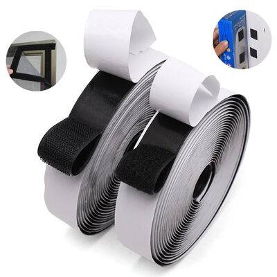 Waterproof 10mm Strong Sticky Back Self Adhesive Hook And Loop Tape for Heavy Duty Applications