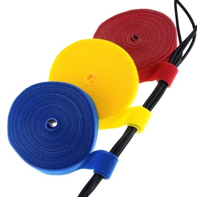 Customised Size Reusable Dual-use Hook and Loop Cable Tie and Double Sided Hook and Loop Tape