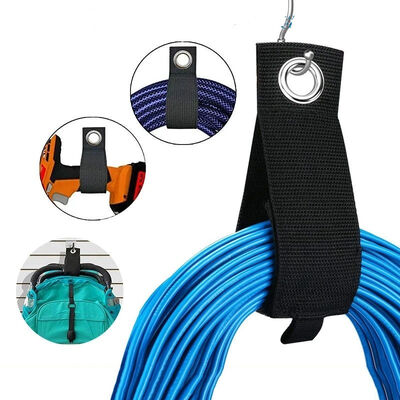 Heavy Duty Eco-Friendly Self Locking Hook and Loop Cable Hanger Adjustable Woven Straps Holder