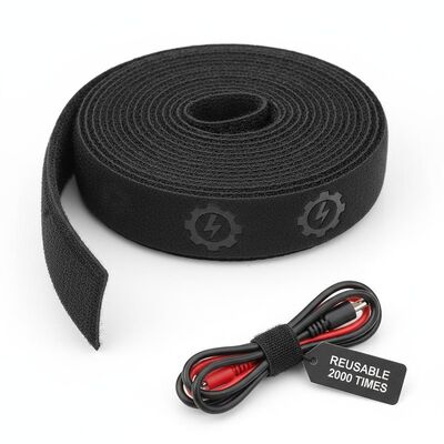 2cm Width Double Sided Hook and Loop Cable Tie Reusable 2000 Times with Customizable Logo