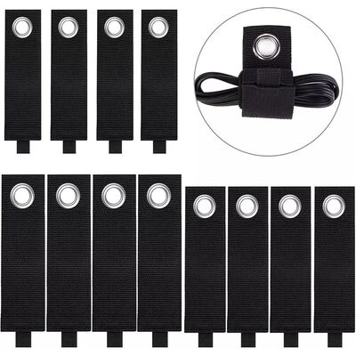 50mm Width Heavy-Duty Nylon Elastic Hook and Loop Strap 20 Yards/Roll for Cable Management