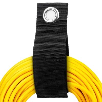 50mm Width Heavy-Duty Nylon Elastic Hook and Loop Strap 20 Yards/Roll for Cable Management