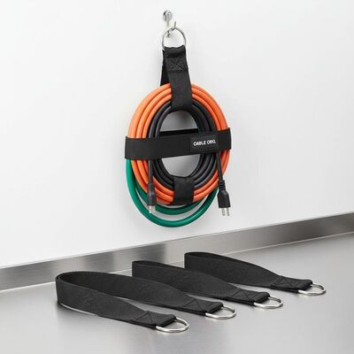 50mm Width Heavy-Duty Nylon Elastic Hook and Loop Strap 20 Yards/Roll for Cable Management