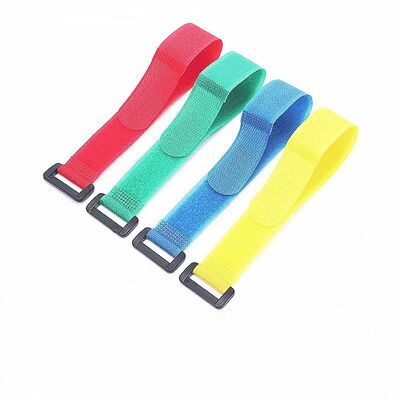 Colorful Nylon Fastener Strap for Luggage and Cable Management Adjustable Nylon Hook and Loop Strap