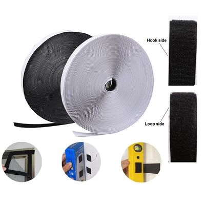 Hot Melt 3m Glue Self Adhesive Velcro Strips Nylon Hook And Loop Fasteners 2mm
