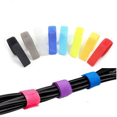 Any Color Multifunction Hook And Loop Cable Ties Strap With Customer Logo