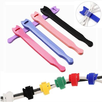100% Nylon 1/2 Wide Hook And Loop Cable Ties SGS OEM&ODM Available