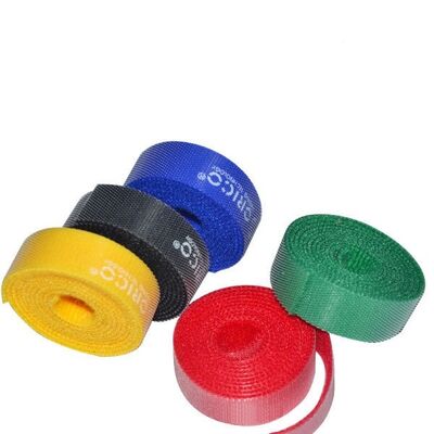 Hands Shaped Self Adhesive back to back Hook And Loop cable tie Tape Soft Sticky Back Fasteners