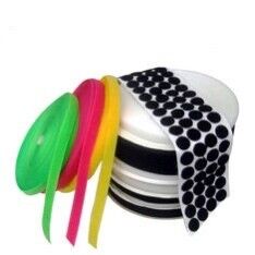 1" 5 Yard Black And White Self Adhesive Hook And Loop Tape 4 Inch  Roll