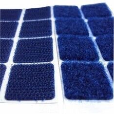 Square Type Hook And Loop Fabric Sheets , Blue  Sticky Pads A Garde