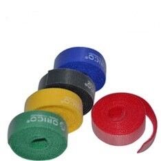 10mm Width Double Sided Hook And Loop Cable Tie With Oem Logo