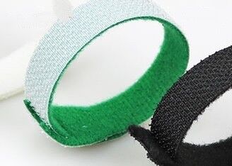 Durable T shape hook and loop strap back to back hook and loop Mushroom Hook And Loop Straps organizer