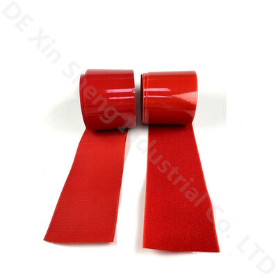 Customized Size Self Adhesive Hook And Loop Tape Roll Adhesive Nylon Fastening Tape
