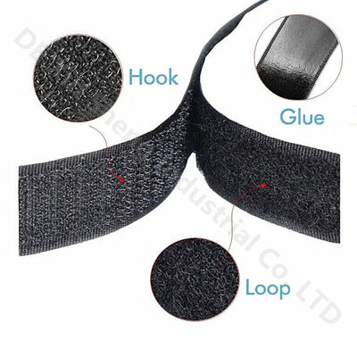 Mixed Material 25mm Brown Hook And Loop Tape For Cable 25M/Roll
