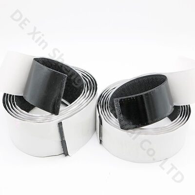 20mm Self Adhesive Hook And Loop Tape Black  2 Inch Rolls Hot Melt Glue