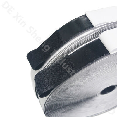 20mm Self Adhesive Hook And Loop Tape Black  2 Inch Rolls Hot Melt Glue