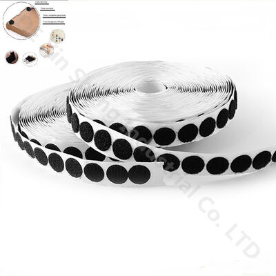 Eco Friendly Red Hook And Loop Dots Customized Shape With Hot Melt Glue