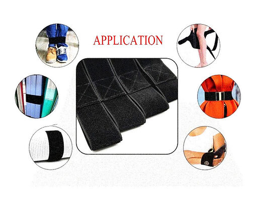 Comfortable Handfeel Weatherability Hook And Loop Ties 100%nylon