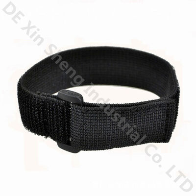 Anit-slip cusotmized logo Hook And Loop Straps cable tie with metal buckle