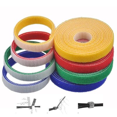 Adhesive Backed Hook And Loop Tape Fasteners Magic Tape 70% Nylon And 30% Polyester