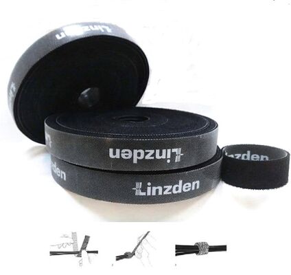 Hands Shaped Self Adhesive back to back Hook And Loop cable tie Tape Soft Sticky Back Fasteners
