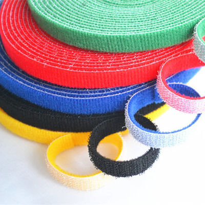 Strong Sticky Double Sided Hook And Loop Organizer Wire Strap Back to back hook and loop cable tie