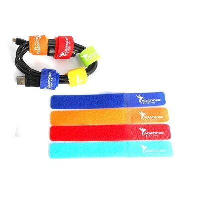 Self Gripping 12.5mm Hook And Loop Cable Ties OEM Logo 25m/Roll