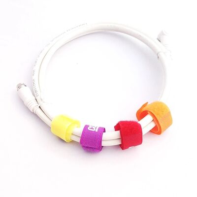 Releaseable Back To Back Hook And Loop Ties 25*200mm Screw Mountable