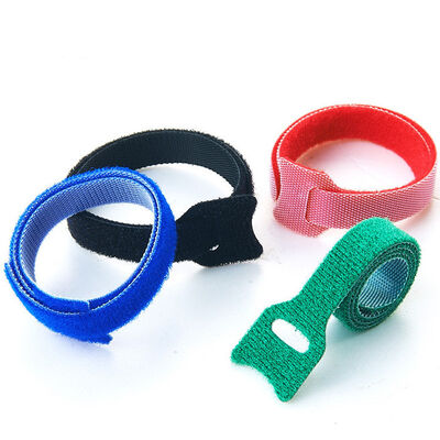 12.5 * 200MM T shape Double Sided Hook And Loop Cable Ties Releasable Eco - Friendly
