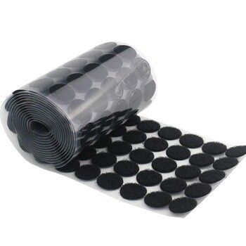 Durable 60% Nylon Hook And Loop Fastener Dots Customized Color