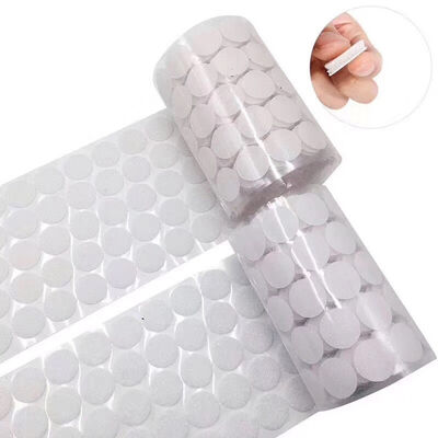 Die Cutting 25mm 30mm Hook And Loop Self Adhesive Dots Tear Resistance