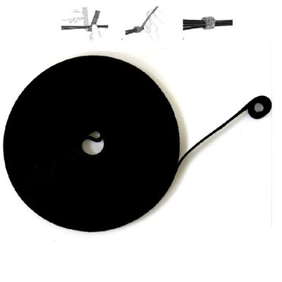 Reusable 2cm Width ROSH hook and loop wrap cable tie  25m/Roll